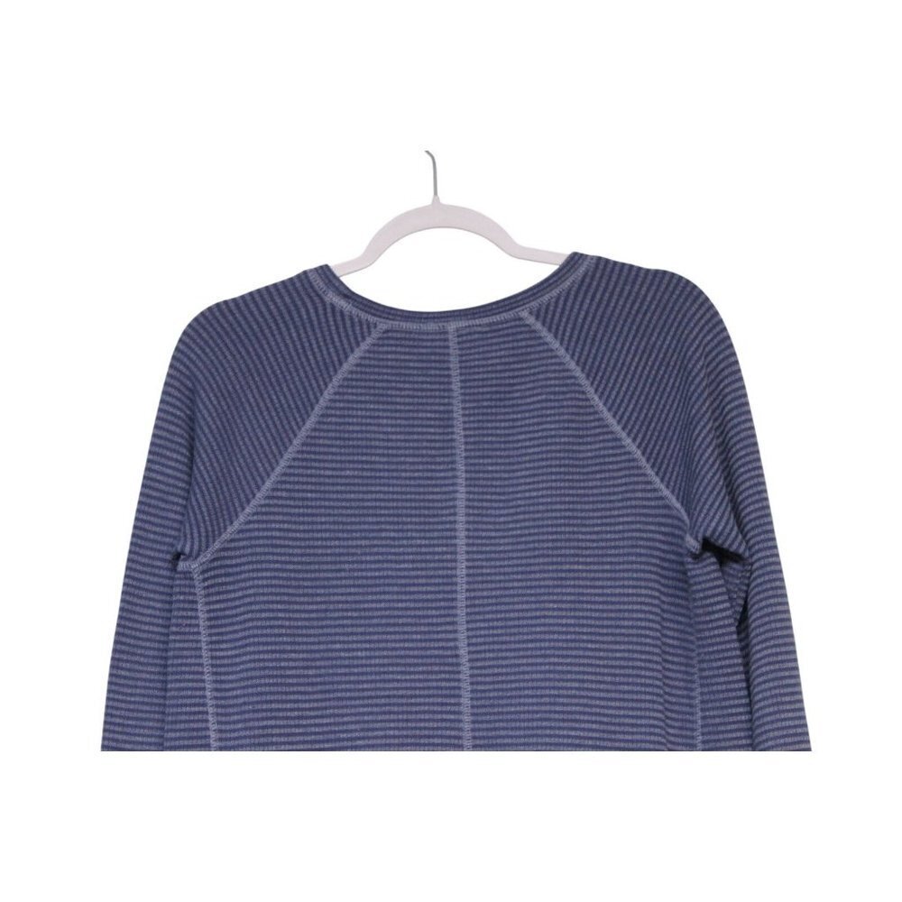 J Jill Sweater Dress Size Small Long Sleeve Blue Striped Cotton Casual Boho - Picture 10 of 13